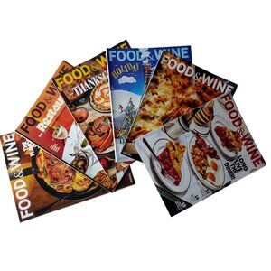 Food & Wine Magazine 6 Issue Bundle 2024/2025 Holiday Thanksgiving Wine Pasta
